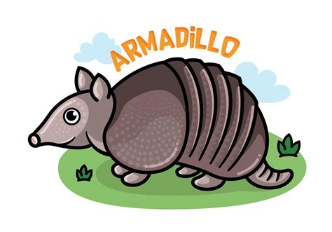 Armadillo Cartoon 206493 Vector Art at Vecteezy