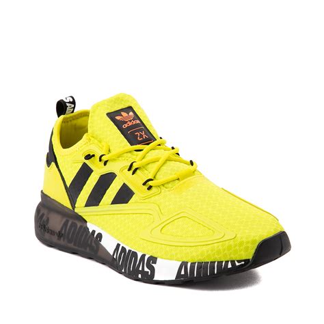 Mens adidas ZX 2K Boost Athletic Shoe - Solar Yellow / Black | Journeys