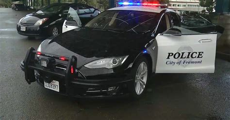 Tesla Model S Fremont PD police cruiser is complete and ready for duty