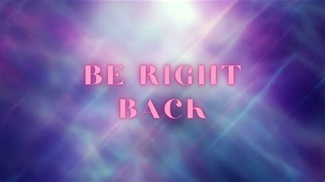 Animated Twitch Be Right Back Screen, Twitch BRB Screen, Pink and ...