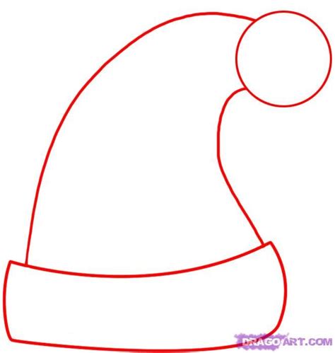 How to Draw a Santa Hat