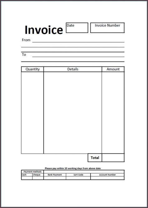 Blank Invoice Template Wordpad - Template 1 : Resume Examples #n49m3o6VZz