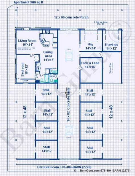 8 Stall Horse Barn Plans | Horse barn designs, Horse barn plans, Barn plans