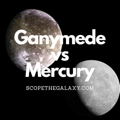 Ganymede vs Mercury (How Are They Different?) | Scope The Galaxy