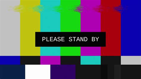 Download Please Stand By Color Bars Wallpaper | Wallpapers.com