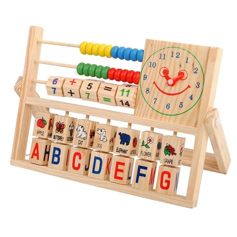 Free shipping educational intellectual toys wooden maths frame ...