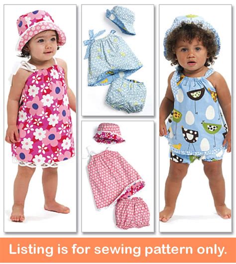 Sale BABY SEWING PATTERN Sew Girls Boys Clothes Infant Clothing Dress ...