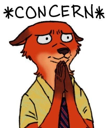 Zootopia Fox Nick Wilde Concern (meme) | *Concern* | Know Your Meme