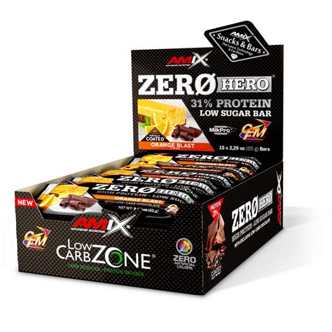 Low-Carb ZeroHero® Protein Bar 65g Orange Blast | www.amix-nutrition.com