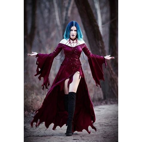 SySea - Women Leather Vintage Demon Costume Gothic Dress Cosplay Dress ...