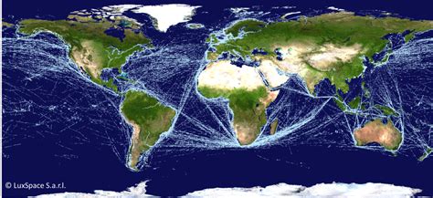 ESA - Satellite-AIS-based map of global ship traffic