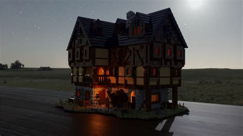 LEGO® MOC Medieval House #3 (Tavern) | PDF instructions (NO PARTS)