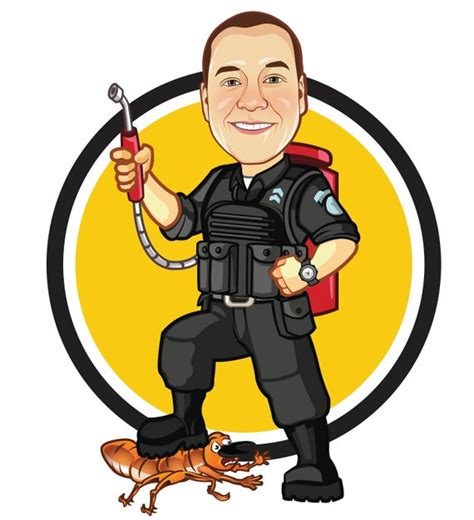 Exterminator Logo Custom Portrait for Your Business Logo / - Etsy