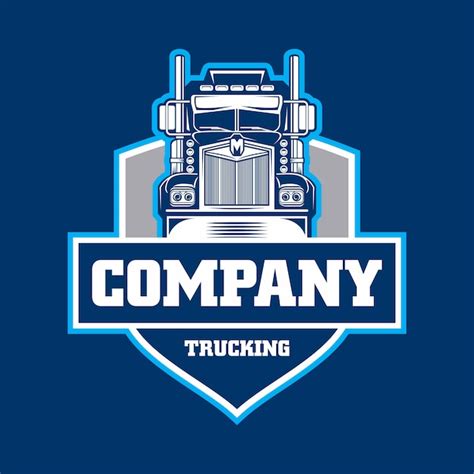 Premium Vector | Trucking company emblem logo