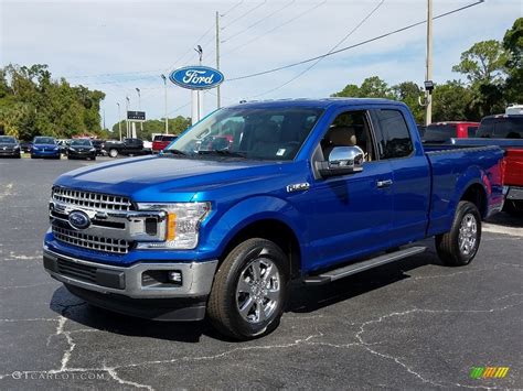 2018 Lightning Blue Ford F150 XLT SuperCab #130025811 | GTCarLot.com ...