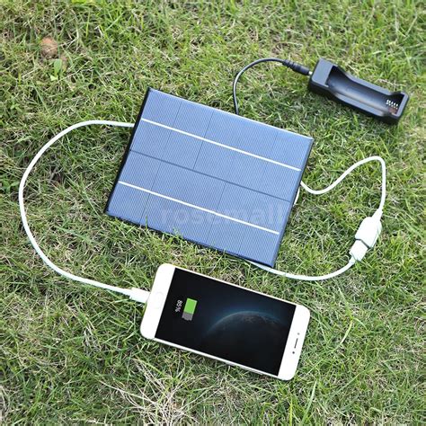 3.5W 5V Solar Panel Solar Cell Battery Phone Charger Power Outdoor ...