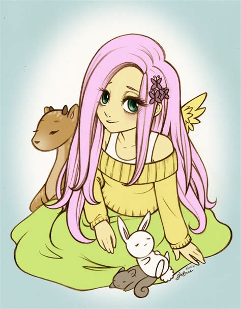 Fluttershy Humanized - My Little Pony Friendship is Magic Fan Art ...