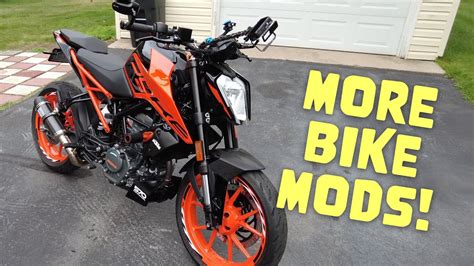 KTM Duke 200 Update! Current Mods & Accessories - YouTube