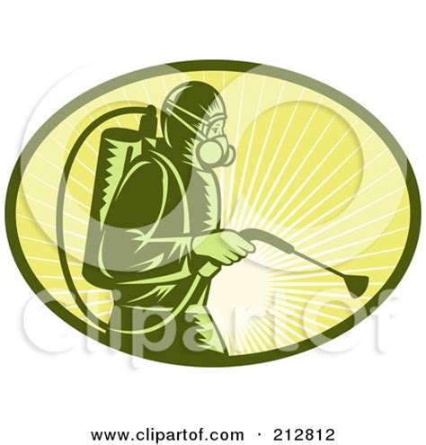 Royalty-Free (RF) Clipart Illustration of an Exterminator Logo by ...