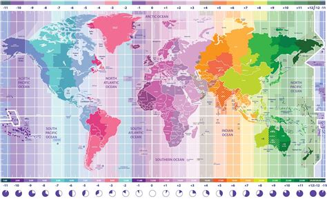 World Time Zone Map With Country Names - Design Talk