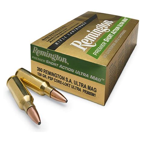 Remington Premier Short-Action Ultra Mag 7mm Remington 150 Grain PSP ...