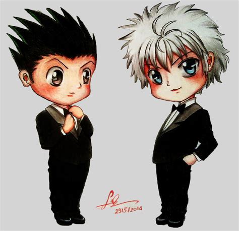 Gon and Killua chibi by TrangLuu on DeviantArt