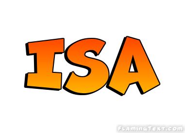 Isa Logo | Free Name Design Tool from Flaming Text