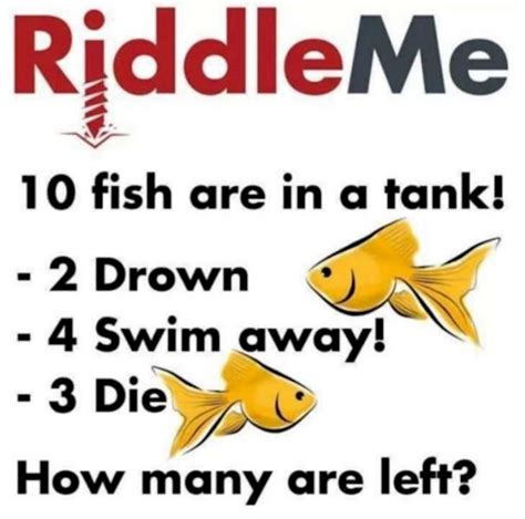 A Cosmobiologist's Dream: Ten Fish in a Tank Riddle