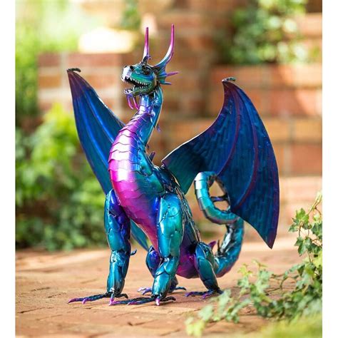 Wind & Weather Iridescent Purple And Blue Metal Sitting Indoor/Outdoor ...