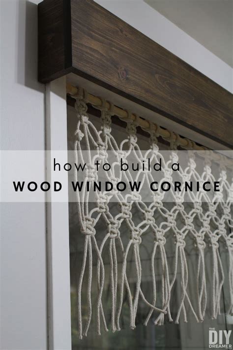 How to Build a Wood Window Cornice - The DIY Dreamer