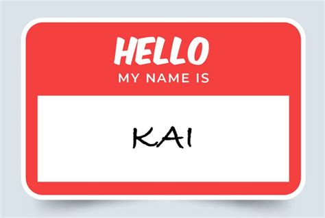 Kai Name Meaning: Origins and Significance