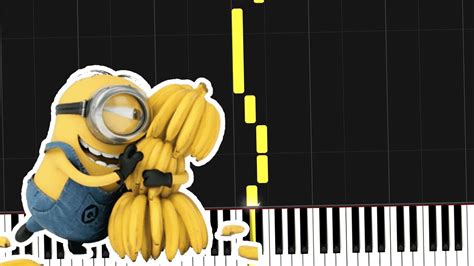 Banana Song - Minions (EASY Piano Tutorial) [Despicable Me 2] Acordes ...