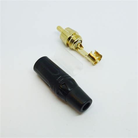 RCA / Phono Plug (Black Collar)