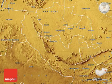 Physical Map of RUSTENBURG