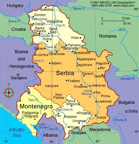 Serbia & Montenegro Maps and Free Online Resources | Serbia and ...