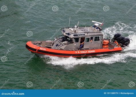 US.Coast Guard Patrol Boat editorial stock image. Image of waterway ...