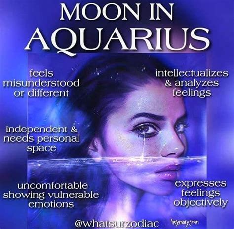 Aquarius Moon Sign | Moon in aquarius, Feelings and emotions, Different ...