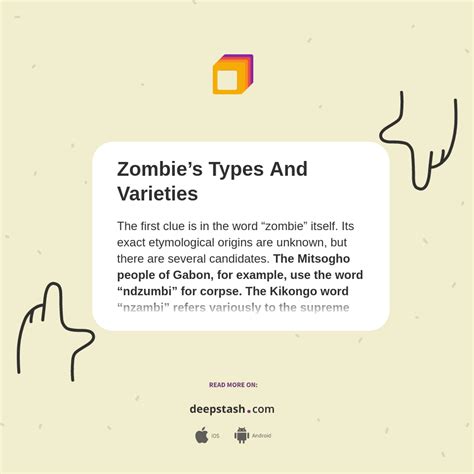 Zombie’s Types And Varieties - Deepstash