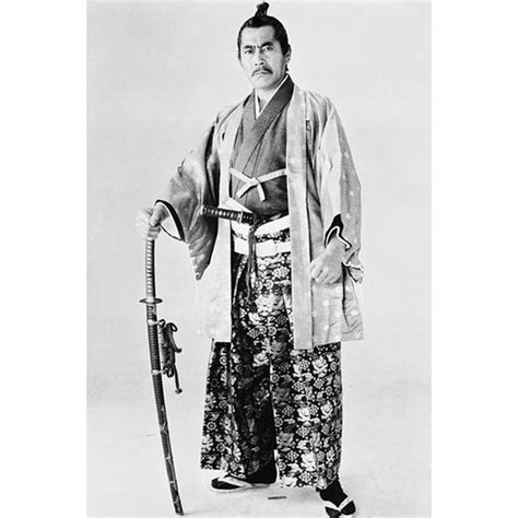 Toshiro Mifune Shogun With Samurai Sword 24X36 Poster - Walmart.com ...