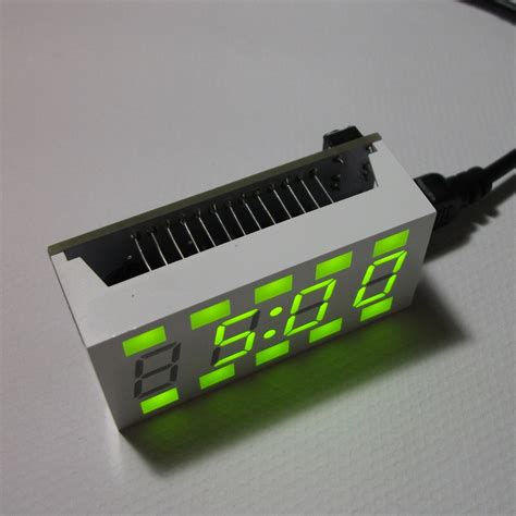 Funny Simple 4-digit DIY Digital LED Clock Kit White Desktop Electronic ...