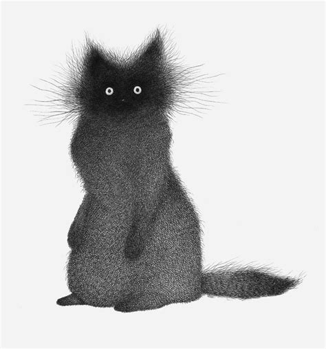 Frazzled Cats Formed From Hundreds of Hatched Lines by Luis Coelho ...