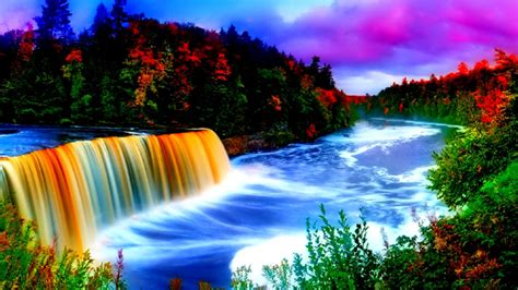 Rainbow Waterfall Wallpaper And Background Image Id - Beautiful ...