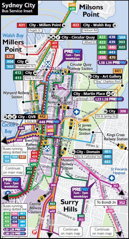 Sydney Bus Route Map - Map Of New Hampshire