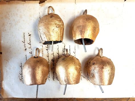 5 Brass Bells Swiss Cow Bells Cattle Bell Suncatcher - Etsy Ireland