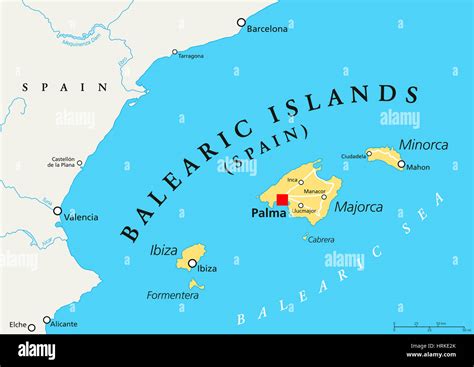 Balearic islands map hi-res stock photography and images - Alamy