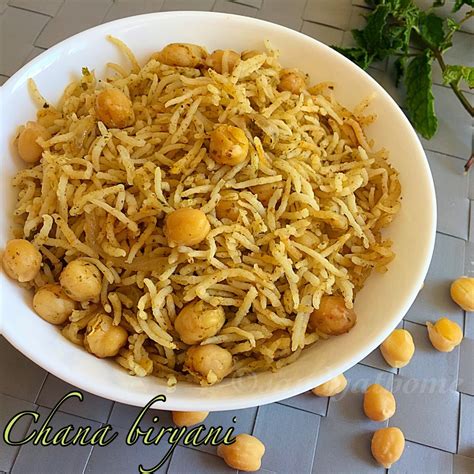 Chana biryani recipe, How to make Chole biryani - Sandhya's recipes