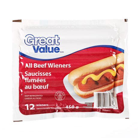 Great Value All Beef Wieners - Walmart.ca