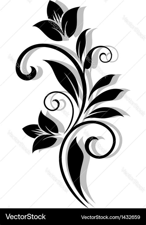 Abstract floral pattern Royalty Free Vector Image