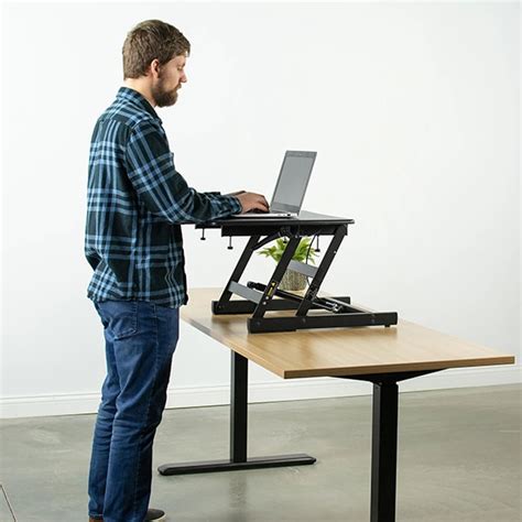 VIVO DESK-V000A Single Top 22 inch Laptop Riser - Standing Desk Nation