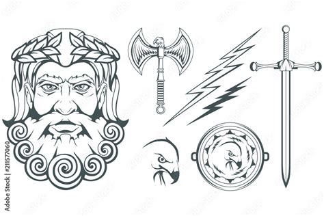 Zeus - the ancient Greek god of heaven, thunder and lightning. Greek ...